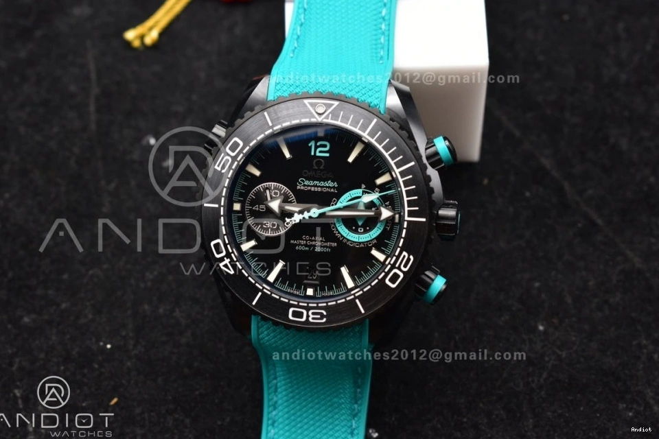 on Chrono Dial Ceramic Deep M+SF Strap Black A9900 Best Master Ocean 1:1 Planet Edition Rubber Blue Black 0103